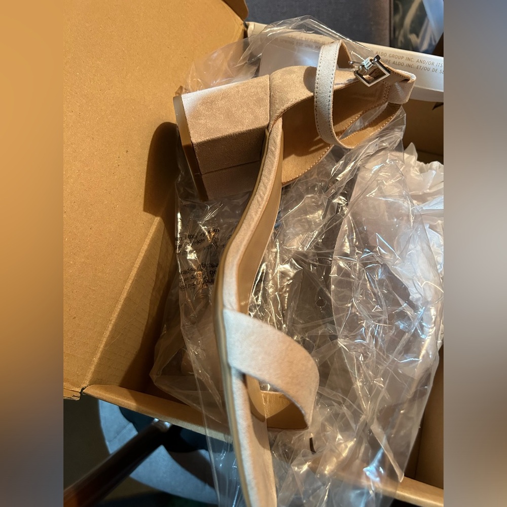 Call It Spring Nude Suede Sandals